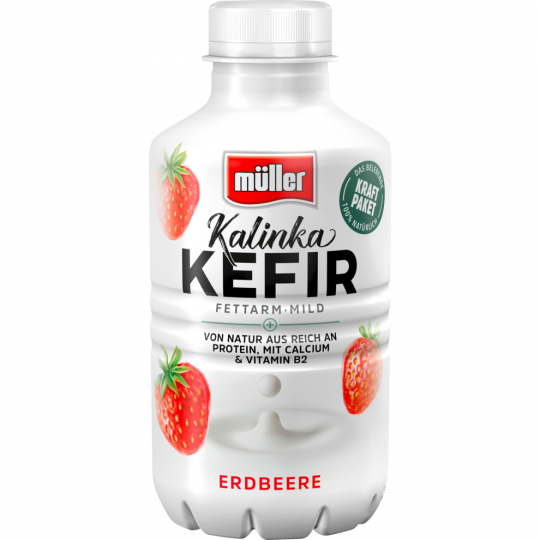 müller Kalinka Kefir mild Erdbeere 1,5 % Fett 500 g 