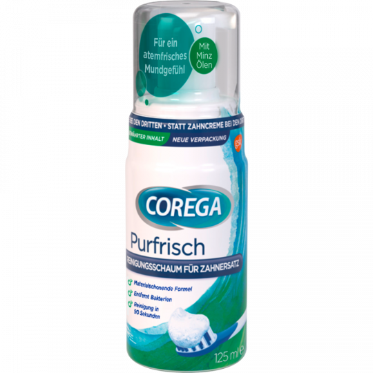 COREGA Reinigungsschaum für Zahnersatz 125 ml 
