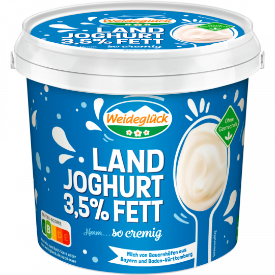 Weideglück Landjoghurt mild 3,5 % Fett 1 kg 