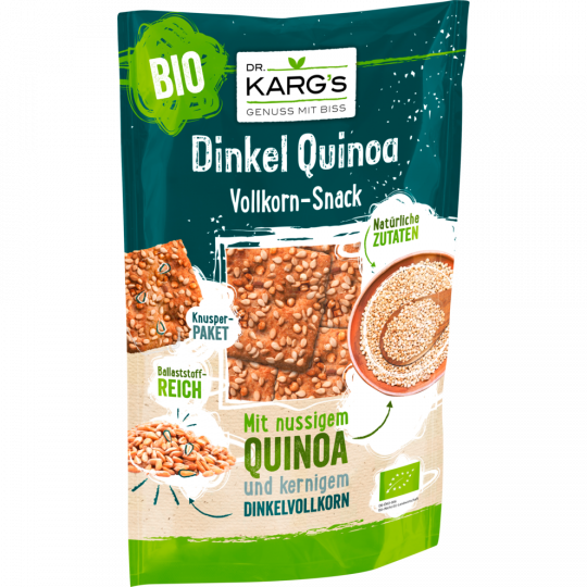 Dr. Karg's Bio Dinkel Quinoa Vollkorn-Snack 110 g 