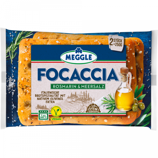 Meggle Focaccia Rosmarin & Meersalz 2 x 125 g 