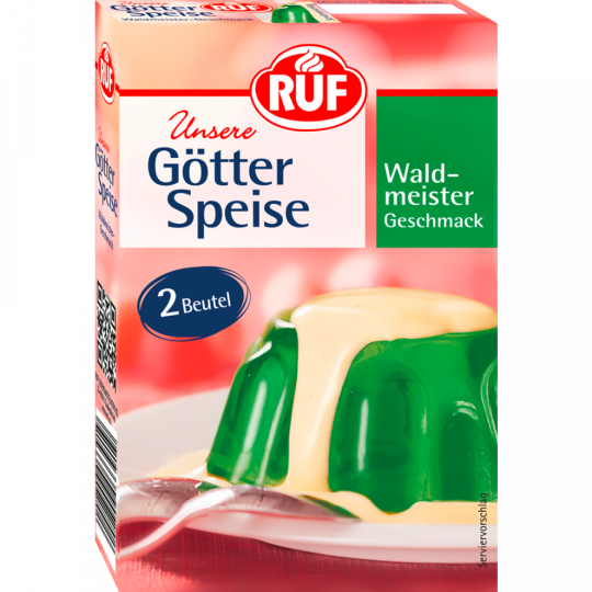 RUF Götterspeise Waldmeister-Geschmack 2 x 12 g 