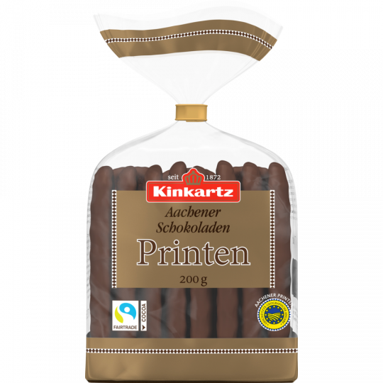 Kinkartz Feine Aachener Zartbitter-Schokoladen Printen 200 g 