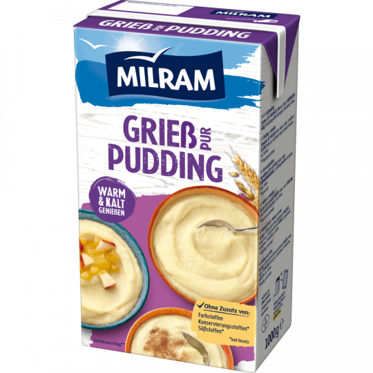 MILRAM Grieß-Pudding Pur 1 kg 