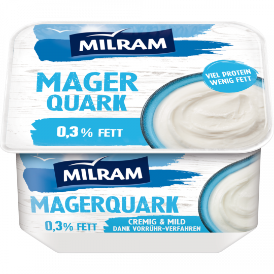 MILRAM Mager Quark 0,3 % Fett 250 g 
