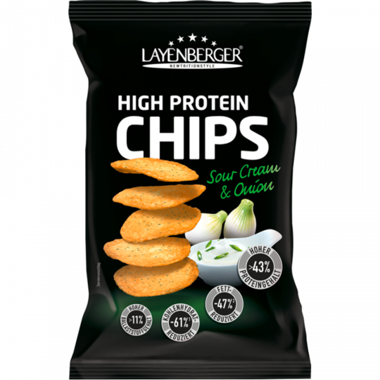 Layenberger High Protein Chips Sour Cream & Onion 75 g 