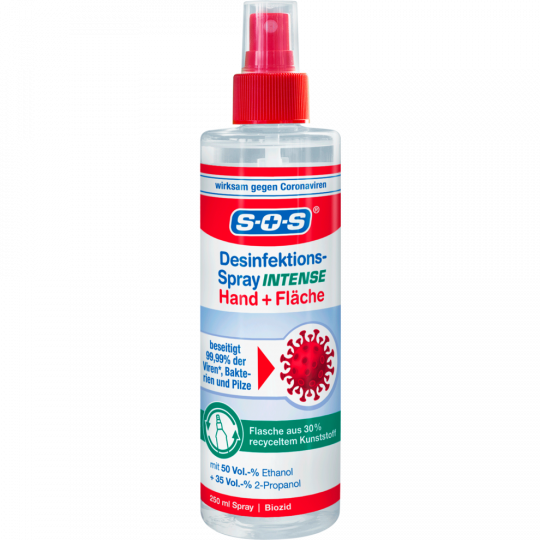 SOS Desinfektionsspray Intense Hand + Fläche 250 ml 