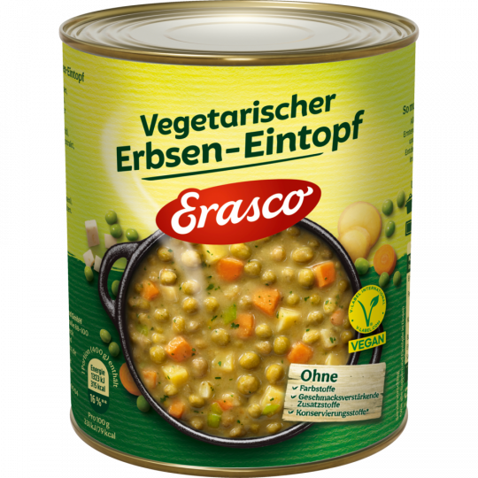 Erasco Vegetarischer Erbsen-Eintopf 800 g 