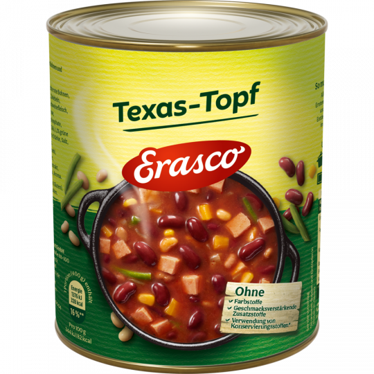 Erasco Texas-Topf 800 g 