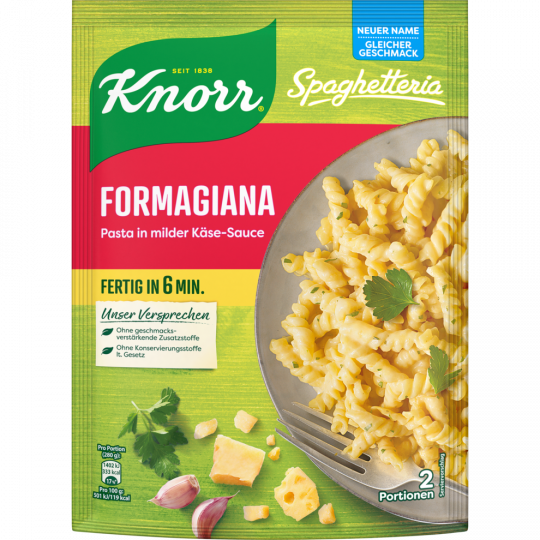 Knorr Spaghetteria Formagiana für 2 Portionen 