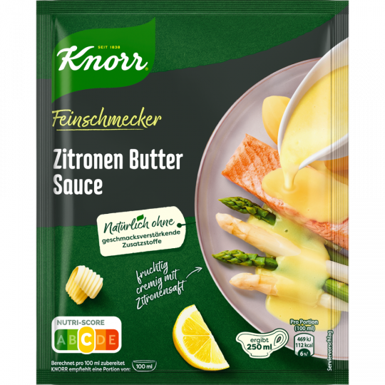 Knorr Feinschmecker Zitronen Butter Sauce für 250 ml 