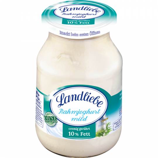Landliebe Rahmjoghurt mild cremig gerührt 10 % Fett 500 g 