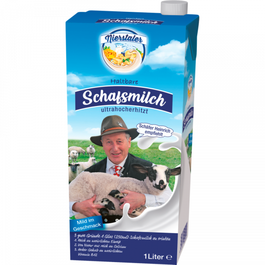 Nierstaler Schafsmilch haltbar 1,5 % Fett 1 l 