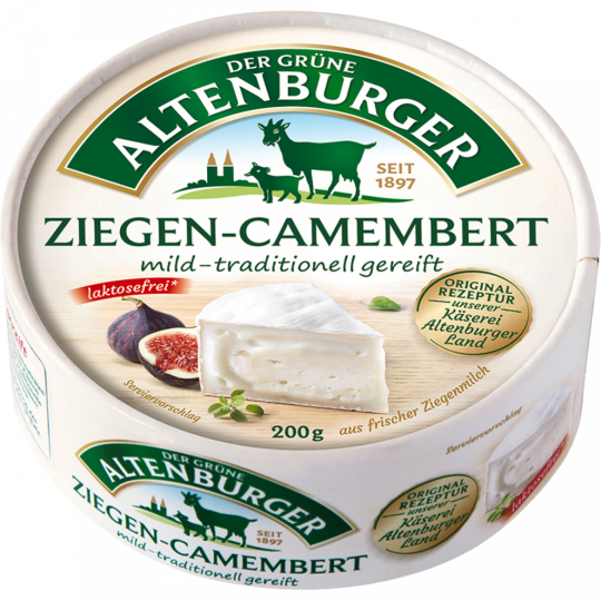 Der Grüne Altenburger Ziegen-Camembert 45 % Fett i. Tr. 200 g 