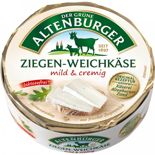 Der Altenburger Ziegen-Weichkäse 45 % Fett i. Tr. 150 g 