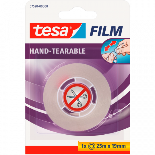tesa tesafilm® von Hand einreißbar 19 mm x 25 m 