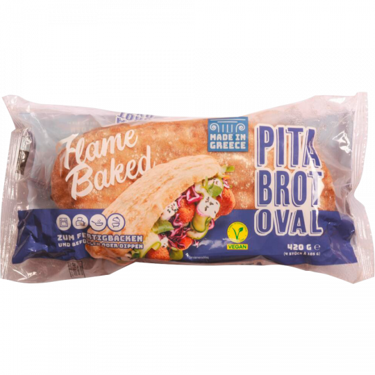 Flame Baked Pita Brot oval 420 g 