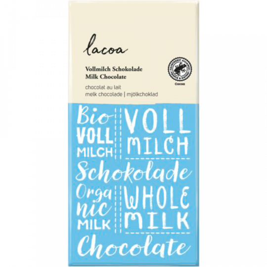 lacoa Bio Vollmilch Schokolade 100 g 