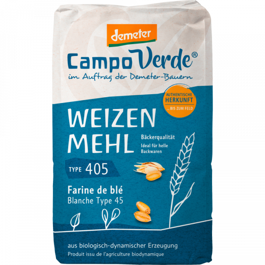 Campo Verde Demeter Weizenmehl Type 405 1 kg 