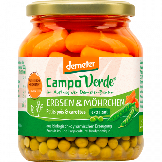 Campo Verde Demeter Erbsen & Möhrchen 350 g 