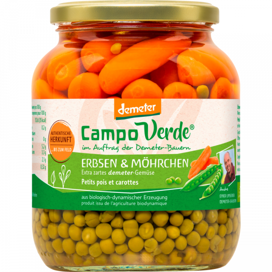 Campo Verde Demeter Erbsen & Möhrchen 680 g 