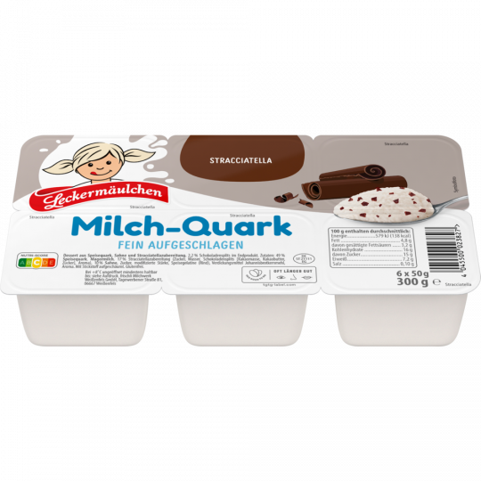 Leckermäulchen Milch-Quark Minis Stracciatella 6 x 50 g 