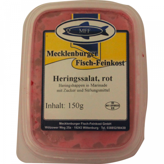 Mecklenburger Fisch-Feinkost Heringssalat, rot 150 g 