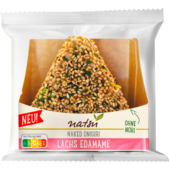 natsu Naked Onigiri Lachs Edamame 100 g 