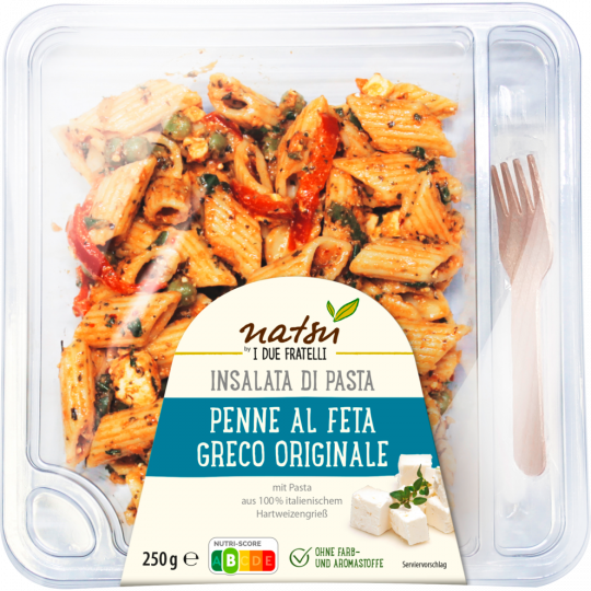 natsu I due fratelli Penne al Feta greco originale 250 g 