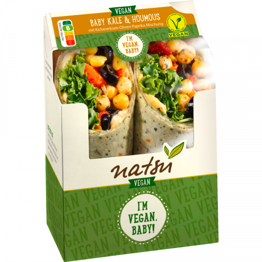 natsu Wrap Baby Kale und Houmus 175 g 