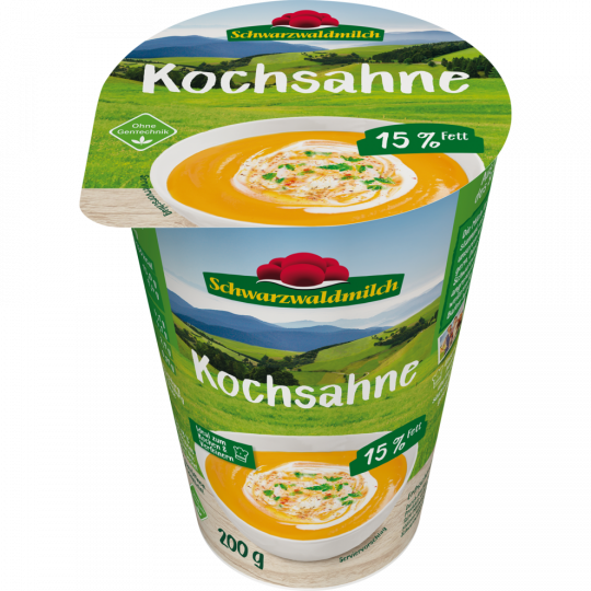 Schwarzwaldmilch Kochsahne 15% Fett 200 g 