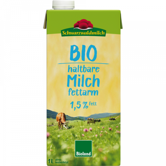 Schwarzwaldmilch Bio haltbare Milch fettarm 1,5 % Fett 1 l 