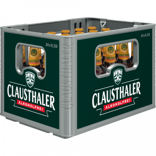 Clausthaler Extra Herb - Kiste 24 x 0,33 l 