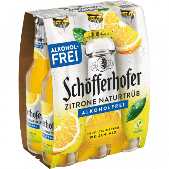 Schöfferhofer Weizen-Mix Zitrone alkoholfrei - 6-Pack 6 x 0,33 l 