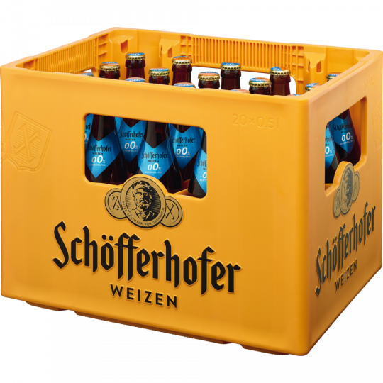 Schöfferhofer Hefeweizen 0,0 % - Kasten 20 x 0,5 l 