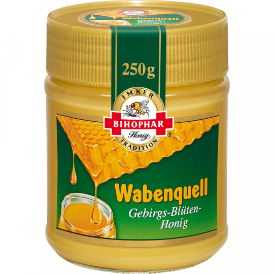 BIHOPHAR Wabenquell Gebirgs-Blüten-Honig 250 g 