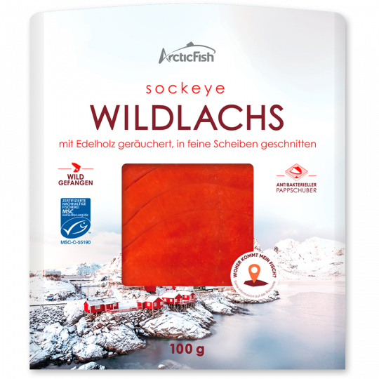 Arctic Seafood Sockeye Wildlachs 100 g 