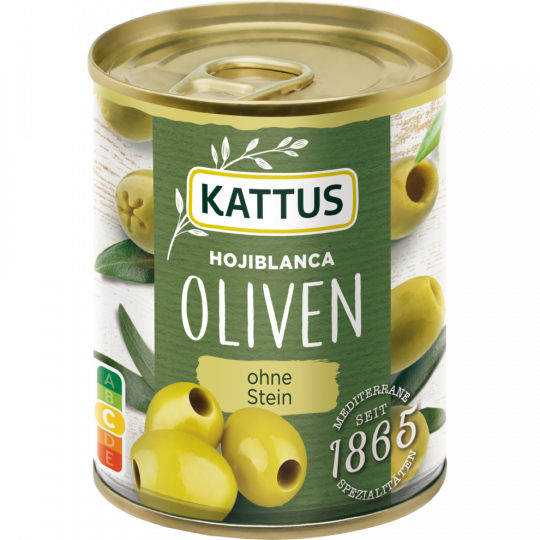 KATTUS Grüne Oliven entsteint 200 g 