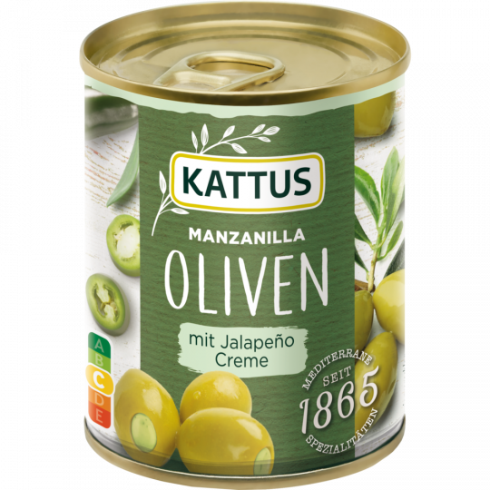KATTUS Manzanilla Oliven mit  Jalapeñocreme 200 g 