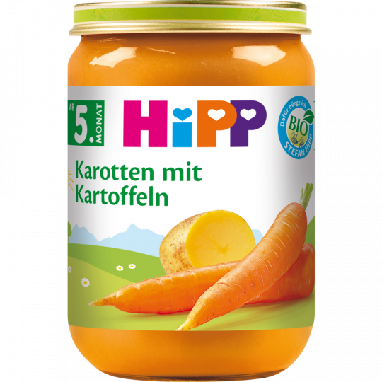 HiPP Bio Karotten mit Kartoffeln ab 5. Monat 190 g 
