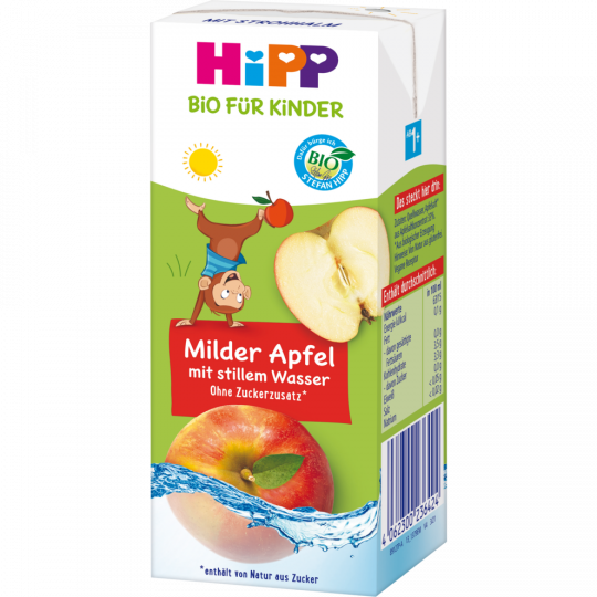 HiPP Bio Milder Apfel mit stillem Wasser ab 1 Jahr 0,2 l 