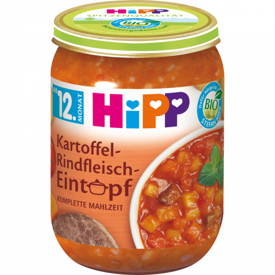 HiPP Bio Kartoffel-Rindfleisch-Eintopf ab 12. Monat 250 g 