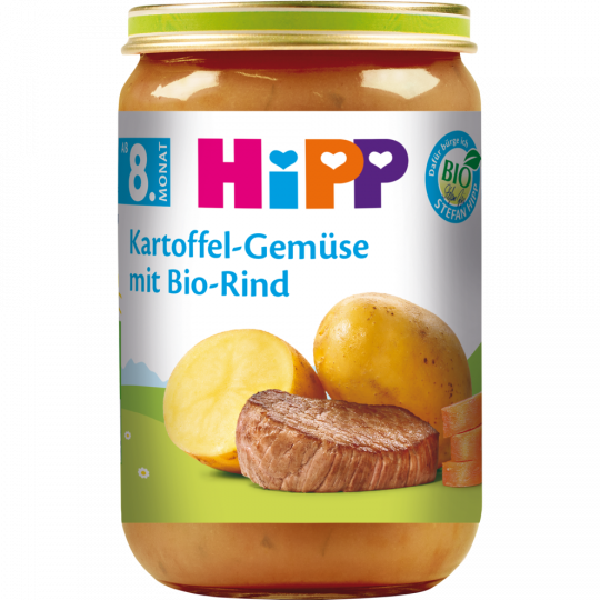 HiPP Bio Kartoffel-Gemüse mit Bio-Rind ab 8. Monat 220 g 