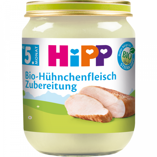HiPP Bio Hühnchenfleisch-Zubereitung ab 5. Monat 125 g 