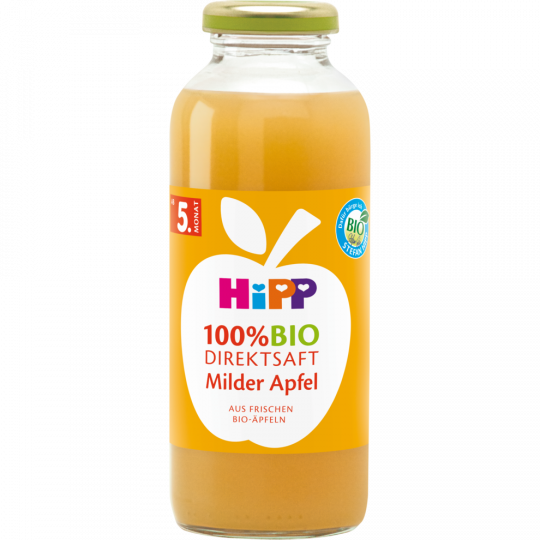 HiPP 100 % Bio Direktsaft Milder Apfel nach 4. Monat 0,33 l 
