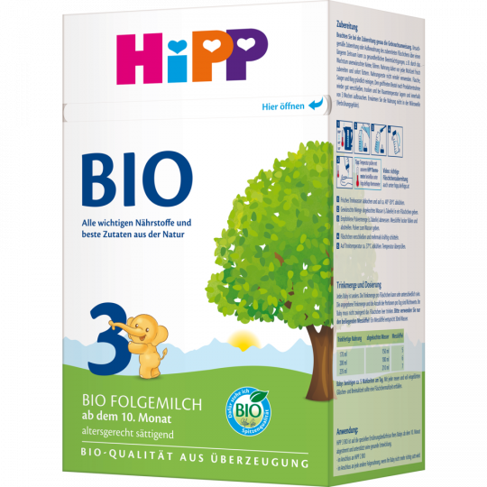 HiPP Bio 3 Folgemilch ab 10. Monat 2 x 300 g 