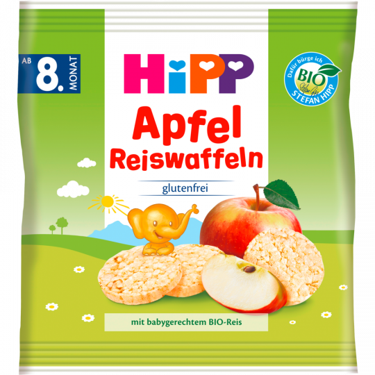 HiPP Bio Reiswaffeln Apfel ab 8. Monat 30 g 
