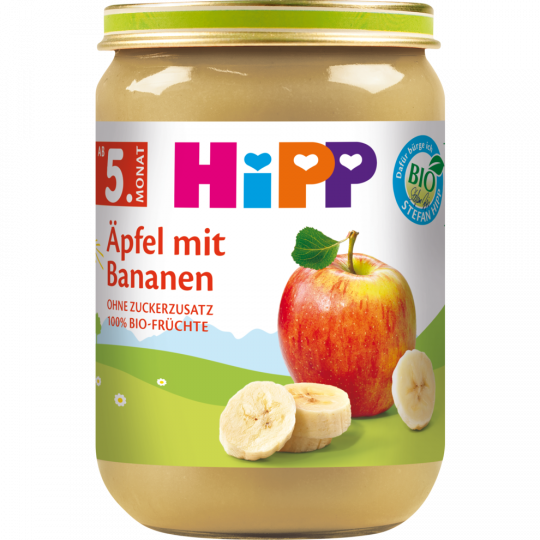 HiPP Bio Äpfel mit Bananen ab 5. Monat 190 g 