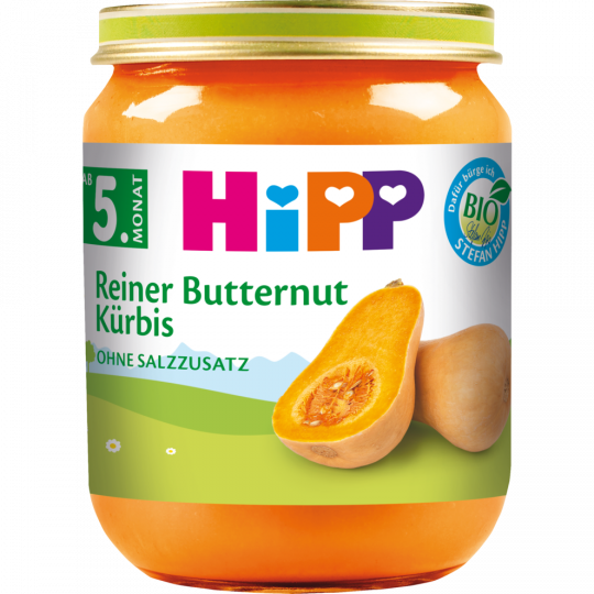 HiPP Reiner Bio-Butternut Kürbis ab 5. Monat 125 g 