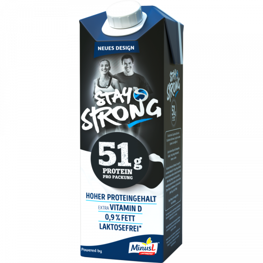 MinusL Stay Strong Protein H-Milch 0,9 % Fett 1 l 